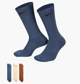Носки унисекс Nike Everyday Plus Cush Crew Multi (3 пары) SX6888-962