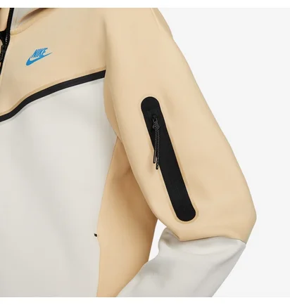 Толстовка чоловіча Nike Sportswear Tech Fleece Full Zip Hoodiee Beige/White DV0537-252