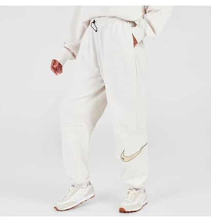 Штаны унисекс Nike Womans Sportswear Swoosh High-Rise Jogger Pants White Dm6205-030