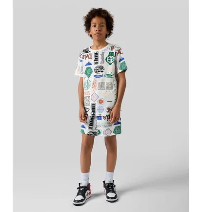 Шорты детские Air Jordan Essentials French Terry Printed White 95D743-782