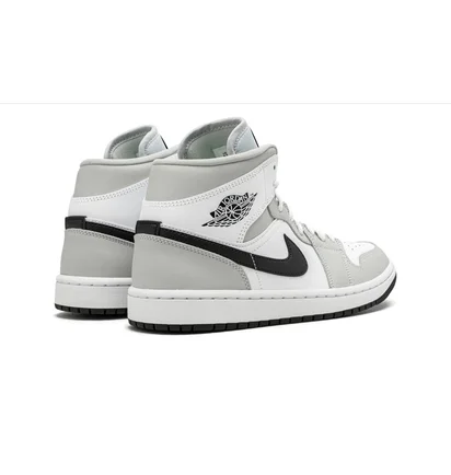 Кроссовки женские Air Jordan Wmns 1 Mid White/Grey BQ6472-015