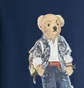 Футболка детская Ralph Lauren Kids Bear-Motif Cotton T-Shirt Blue 323853828018