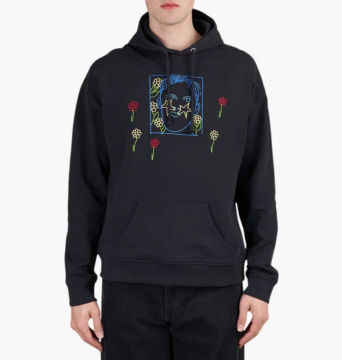 Худи унисекс Carne Bollente Laid Back Hoodie Black SS23H0104-BLACK