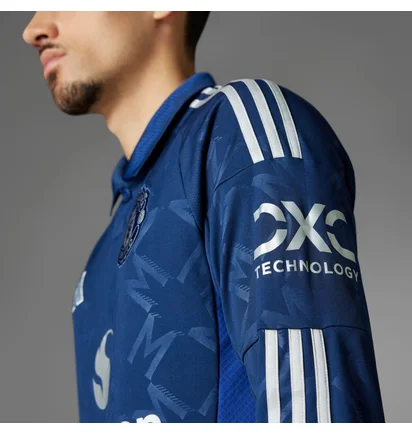 Кофта чоловіча Adidas Manchester United 24/25 Long Sleeve Away Jersey Blue IT1984