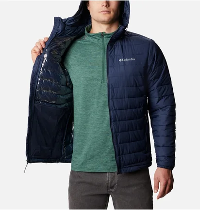 Куртка чоловіча Columbia Powder Lite™ Hooded Insulated Jacket Blue 1693931-465