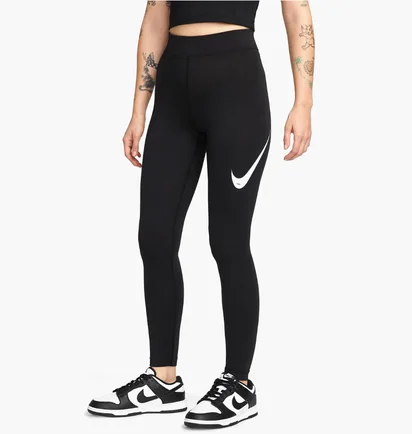 Легінси жіночі Nike W Nsw Swsh Hr Tight Black Dm6207-010