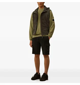 Шорты мужские C.P. Company Light Fleece Black RCCMSB704A-002246G