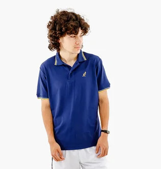 Поло чоловіче AUSTRALIAN Two-Stripes Polo Tech Pique R-Fit Blue LSUPO0006-842A