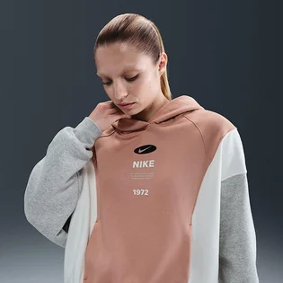 Худи женское Nike Nsw Phnx Flc Remix Peach/Multi IH8516-688