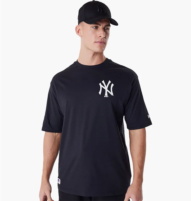 Футболка мужская NEW ERA New York Yankees Mlb Essential Oversized T-Shirt Black 60416723