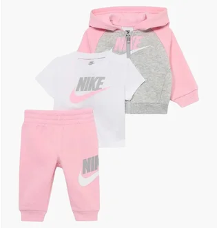 Спортивный костюм детский Nike Logo Tracksuit Pink/Grey 36N341-A0W
