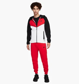 Спортивный костюм мужской Nike Tech Fleece Windrunner Full-Zip Red/Multi FZ4709-100__FZ4710-657