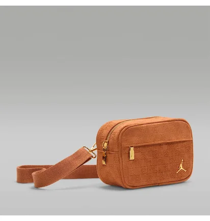 Сумка чоловіча Air Jordan Jam Suede Monogram Camera Brown MA9207-X6X