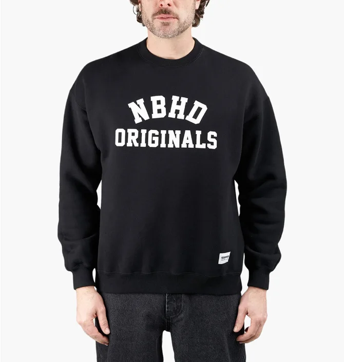 Свитшот мужской Neighborhood Basic Black 242UWNH-CSM01