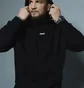 Худі чоловіче Manto Hoodie Label Oversize Black 3097