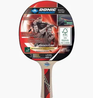 Ракетка для настольного тенниса Donic Legends 600 Fsc Black/Red 724416