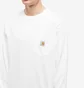 Лонгслив мужской Carhartt Long Sleeve Pocket Tee White I030437-02XX