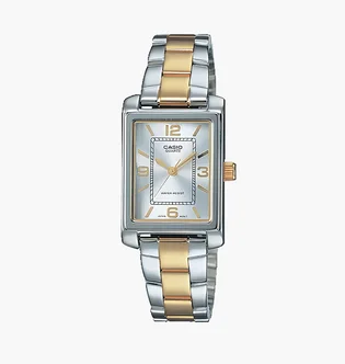 Часы женские Casio Timeless Two-Tone Wo LTP-1234PSG-7A
