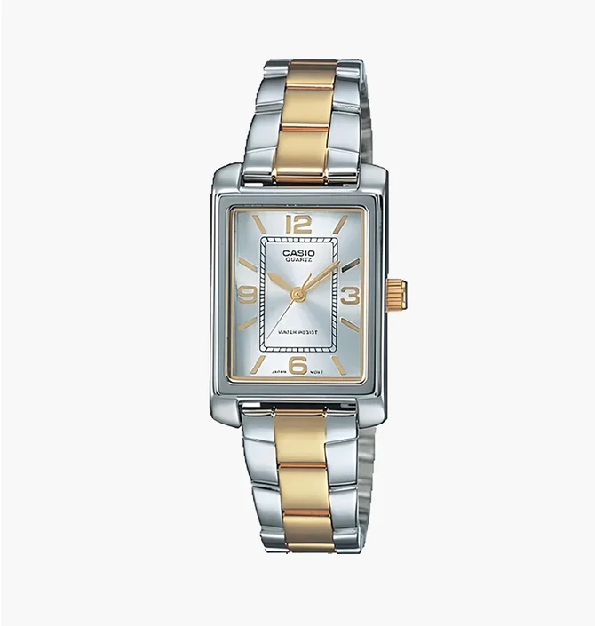 Часы женские Casio Timeless Two-Tone Wo LTP-1234PSG-7A