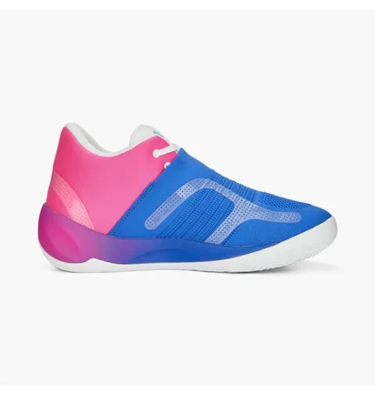 Кроссовки унисекс Puma Rise Nitro Fadeaway Basketball Shoes Blue/Pink 378278-01
