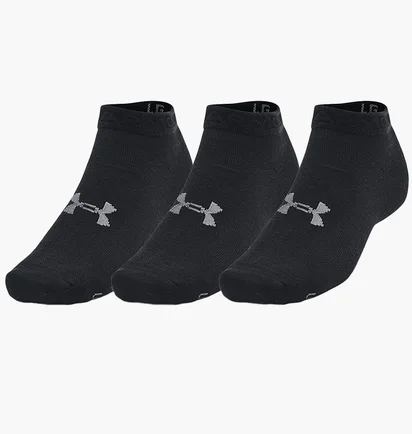 Носки унисекс Under Armour Essential Low Cut Black (3 пары) 1382958-001