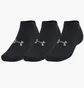 Носки унисекс Under Armour Essential Low Cut Black (3 пары) 1382958-001