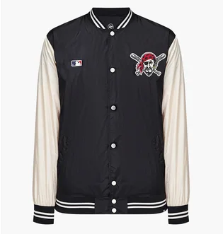 Бомбер мужской 47 Brand Pittsburgh Pirates Black/Beige 584327JK-FS