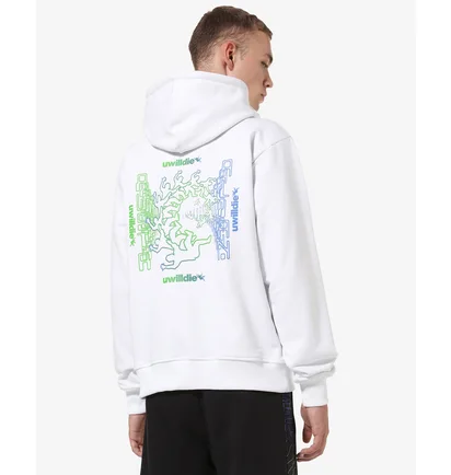 Худи мужское AUSTRALIAN Uwilldie23 Hoodie Fleece White HCUFE0061-002