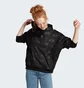 Худи женское Adidas Embossed Monogram Fleece Hoodie Black IM2586