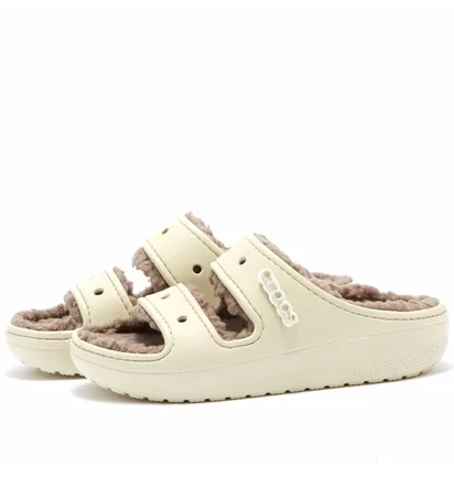 Тапочки чоловічі Crocs Classic Cozzzy Sandal Beige 207446-2YC
