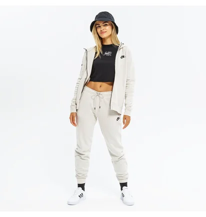 Толстовка женская Nike Essntl Flc Fz Hoodie White Dx2317-104