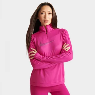 Кофта женская Nike Dri-Fit Swoosh Quarter-Zip Running Top Pink FB4687-615