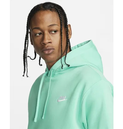 Худі чоловіче Nike Sportswear Club Fleece Pullover Hoodie Turquoise Bv2654-369