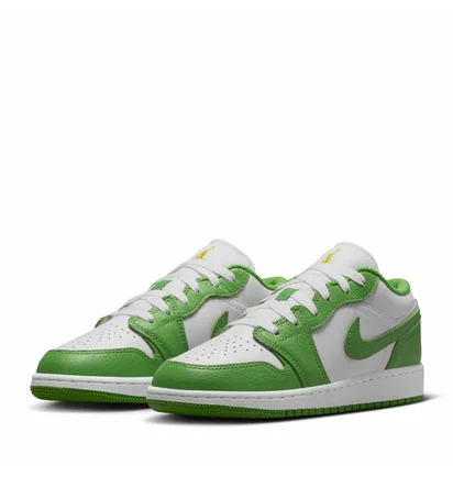Кроссовки детские Air Jordan 1 Low Se Green/White HF4779-100