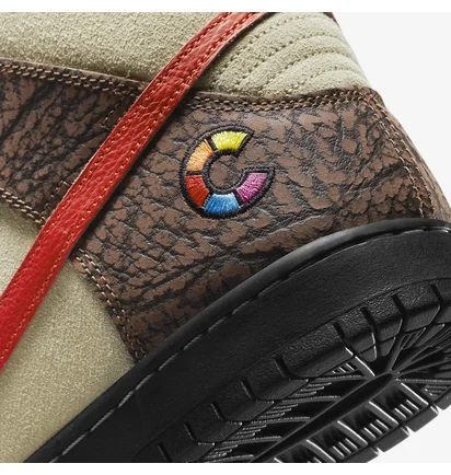 Кросівки унісекс Nike Sb Dunk High Color Skates Kebab And Destroy White/Brown Cz2205-700