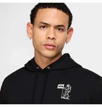 Худі чоловіче Nike Club Ft Moon Gfx Black HQ8594-010