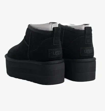 Угги женские UGG Classic Ultra Mini Platform Black 1135092-BLK