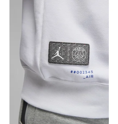 Толстовка мужская Air Jordan Paris Saint-Germain Hoodie White Dn6150-100