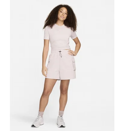 Шорты женские Nike Sportswear Essential Woven High-Rise Shorts Beige DM6247-019