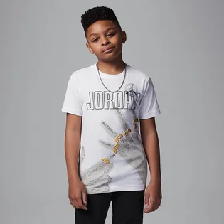 Футболка детская Air Jordan Big Roadtrip X-Ray T-Shirt White 95D729-001