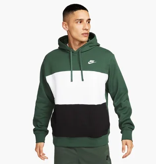Худи мужское Nike Club Fleece MenS French Terry Color-Blocked Hoodie Green FB7415-323