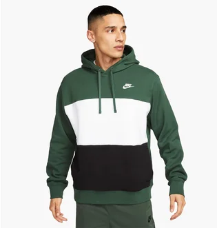 Худі чоловіче Nike Club Fleece MenS French Terry Color-Blocked Hoodie Green FB7415-323