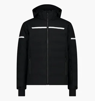 Куртка чоловіча CMP Zip Hood Stretch Polyes Black 34W4697-U901