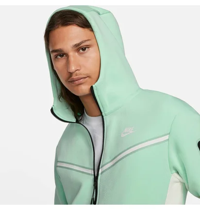 Куртка чоловіча Nike Sportswear Tech Fleece Taped Full-Zip Hoodie Turquoise Cu4489-379