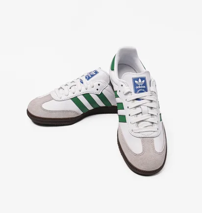 Кроссовки унисекс Adidas Samba Og White & Green White IG1024