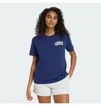 Футболка женская Adidas Collegiate Graphic Blue JV8546