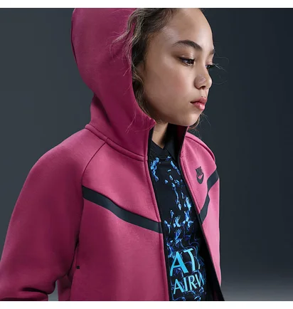 Толстовка детская Nike Sportswear Tech Fleece Pink HV8695-634