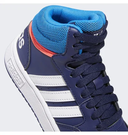Кроссовки детские Adidas Hoops Mid Shoes Blue/White Gw0400