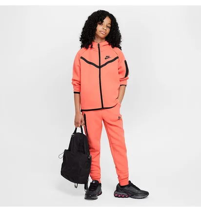 Толстовка детская Nike Tech Fleece Hd Fz Ls Peach HV8695-814