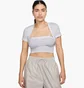 Футболка жіноча Nike Tight Cropped Mini-Rib 2-In-1 Grey HJ1299-051